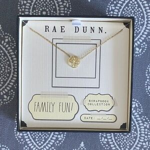 Rae Dunn Gold Family Tree Necklace
